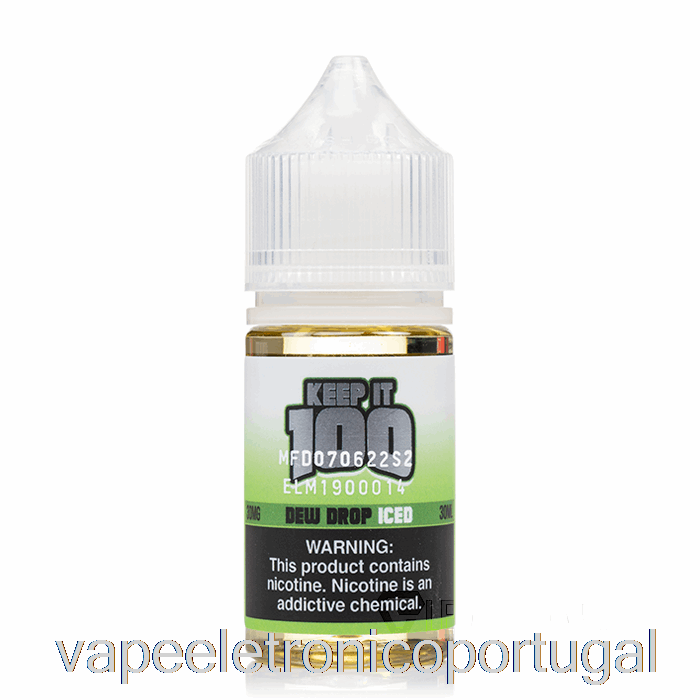 Vape Eletrônico Gota De Orvalho Gelado - Mantenha 100 Sais - 30ml 50mg